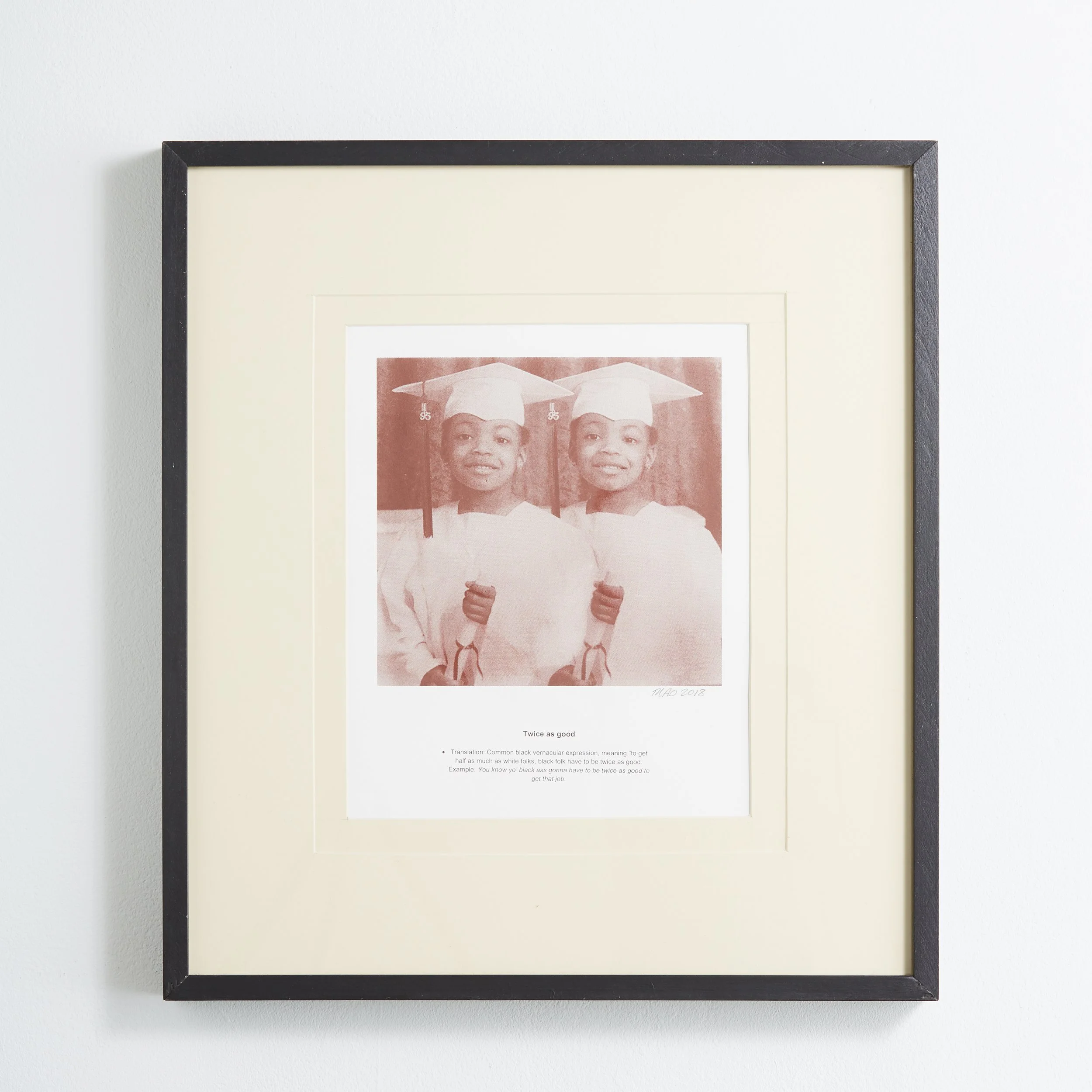 Twice as Good_2018_serigraph on paper
***photograph by Russell Kilgore***