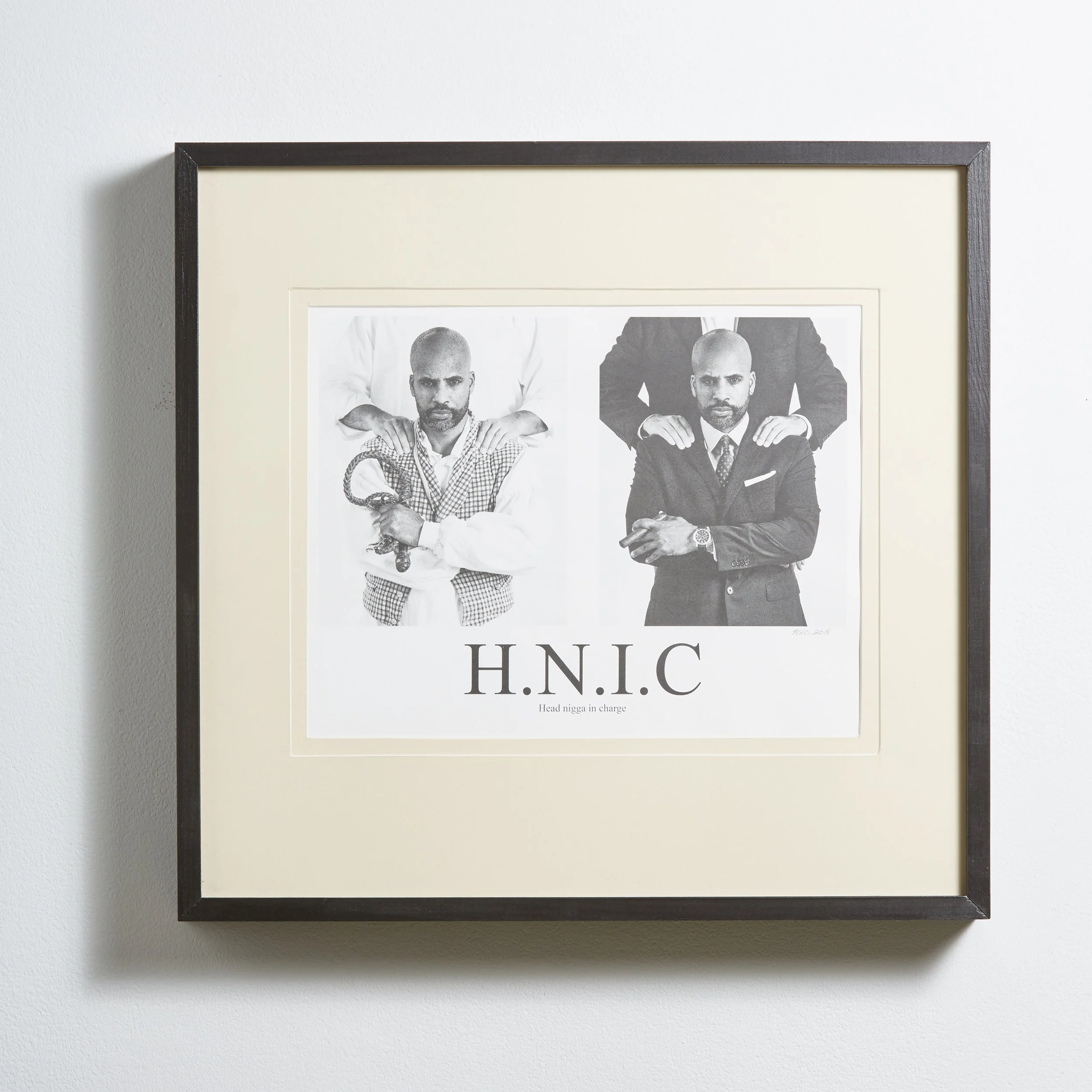 H.N.I.C. (head nigga in charge)_2018_serigraph on paper
***photograph by Russell Kilgore***
