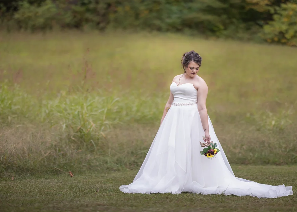 Wedding portrait outdoors