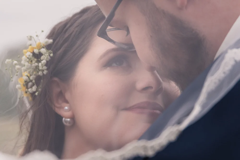 Wedding portrait in natural light