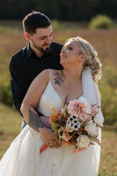 Wedding image outdoors