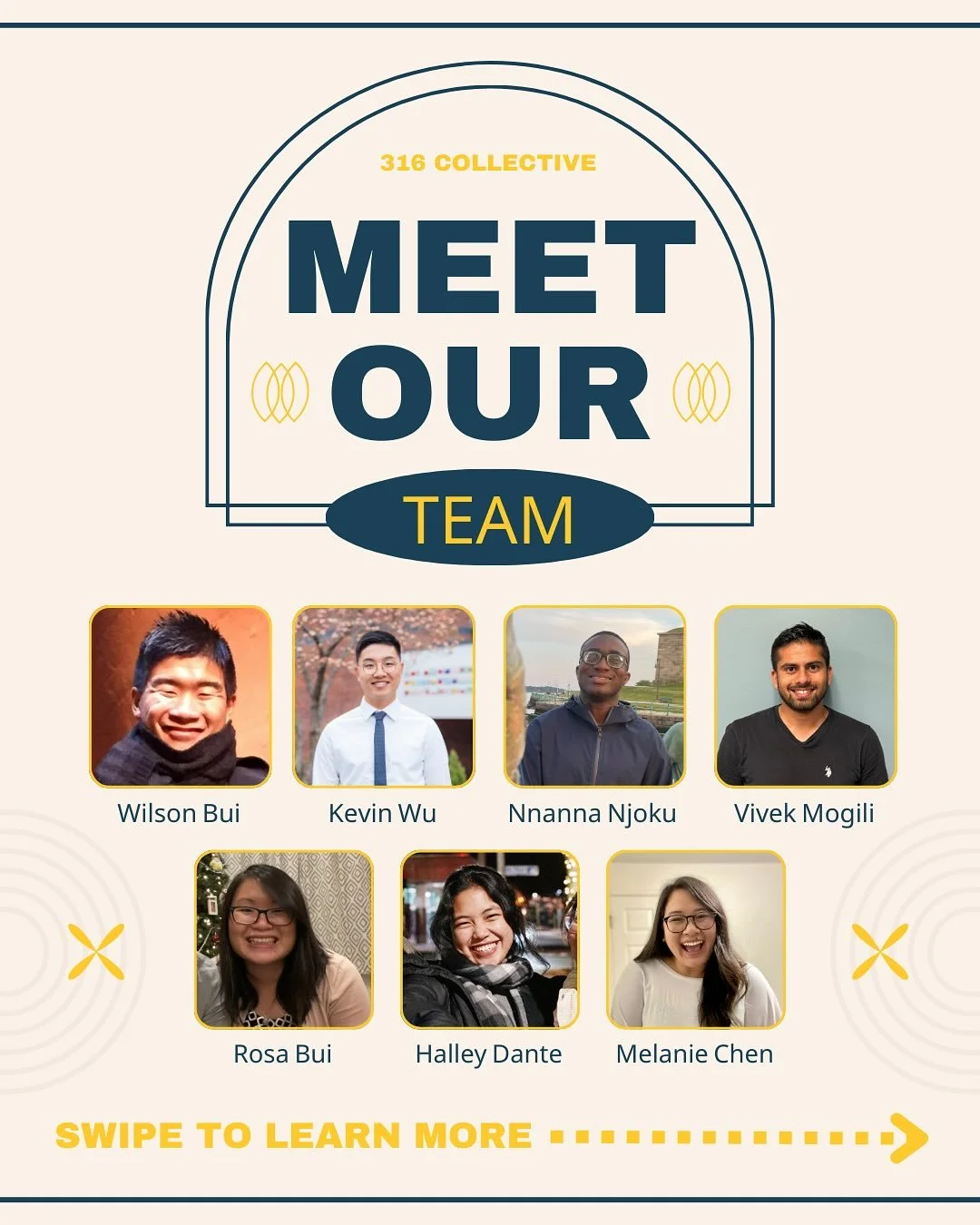 👋 Hello hello from the 316 Collective team!! 

We have lots of things planned for this semester and can&rsquo;t wait to meet yall soon! You can check read more about us on our website :)