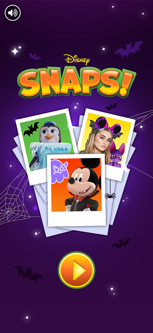 Halloween-themed title screen