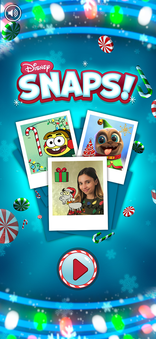 Holiday-themed title screen