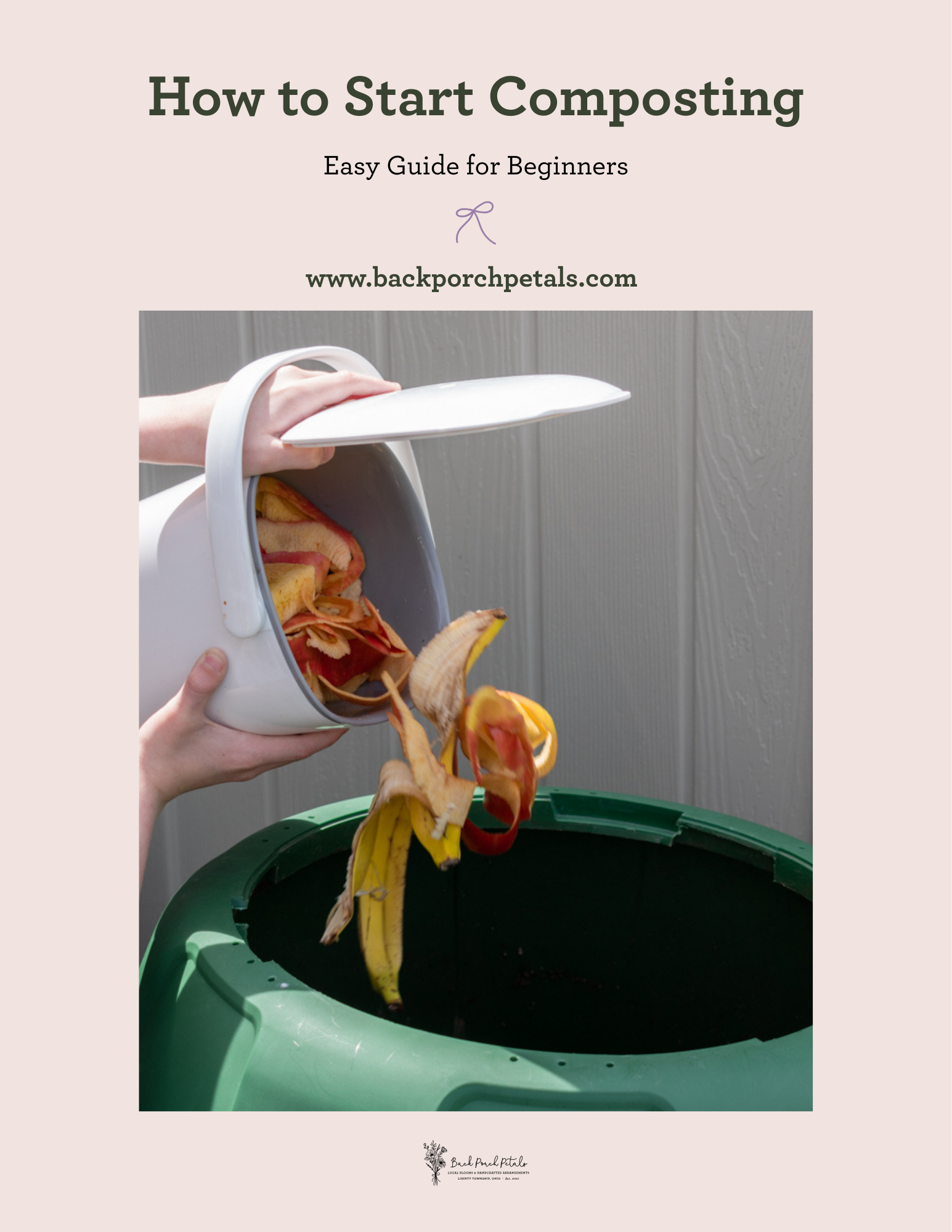 Pinterest image for Composting Blog Post