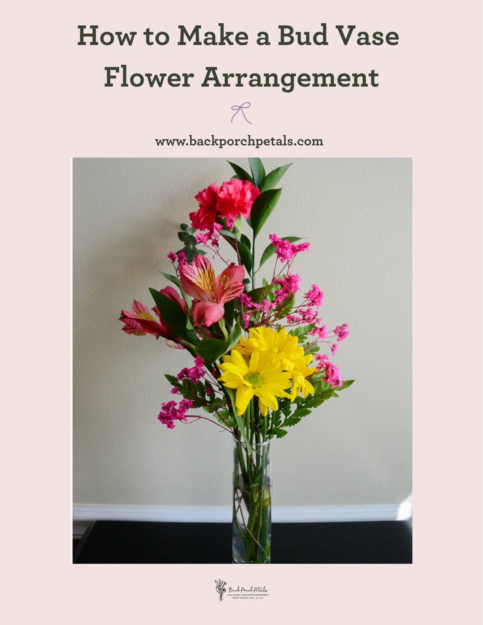 Blog post simple bud vase tutorial