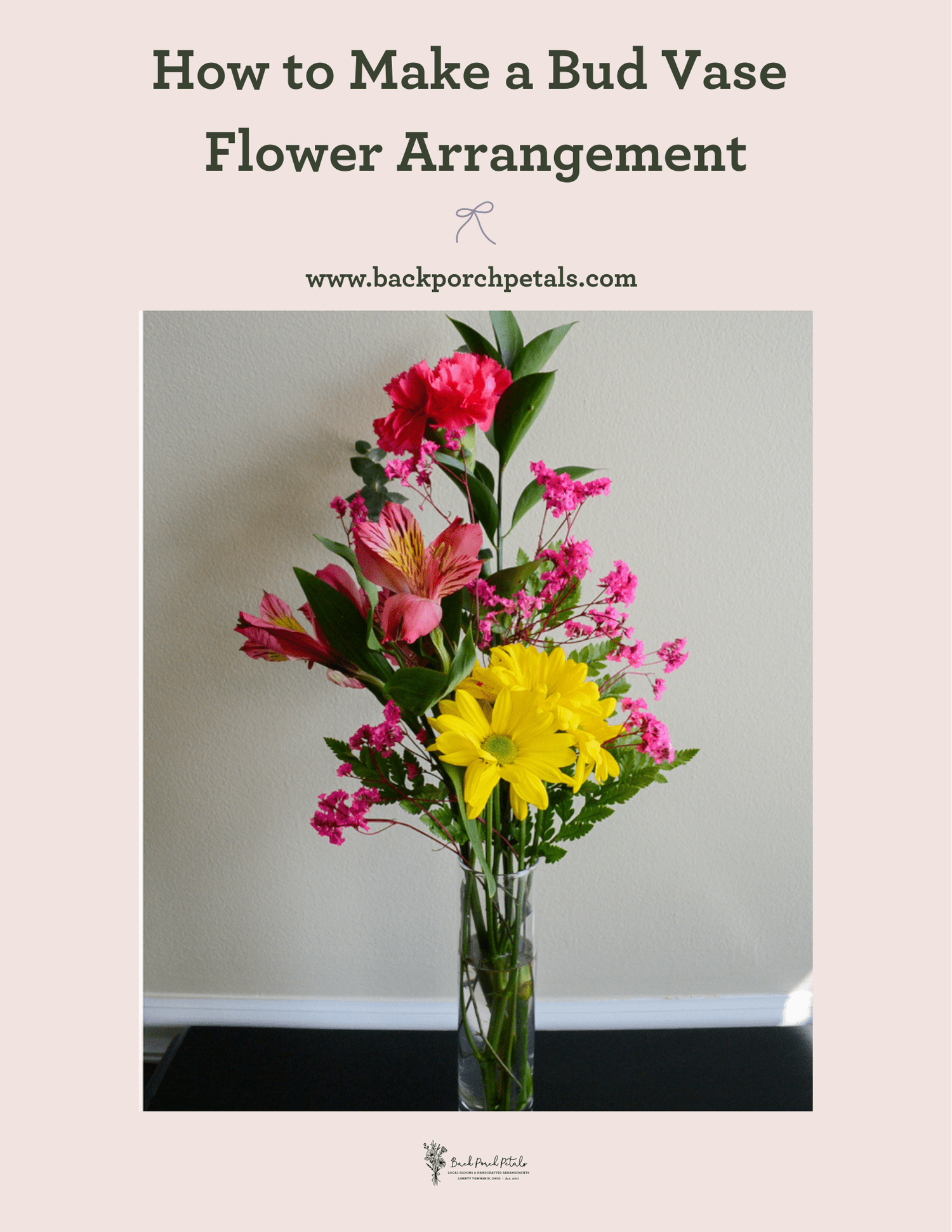 Simple Bud Vase Tutorial — Back Porch Petals
