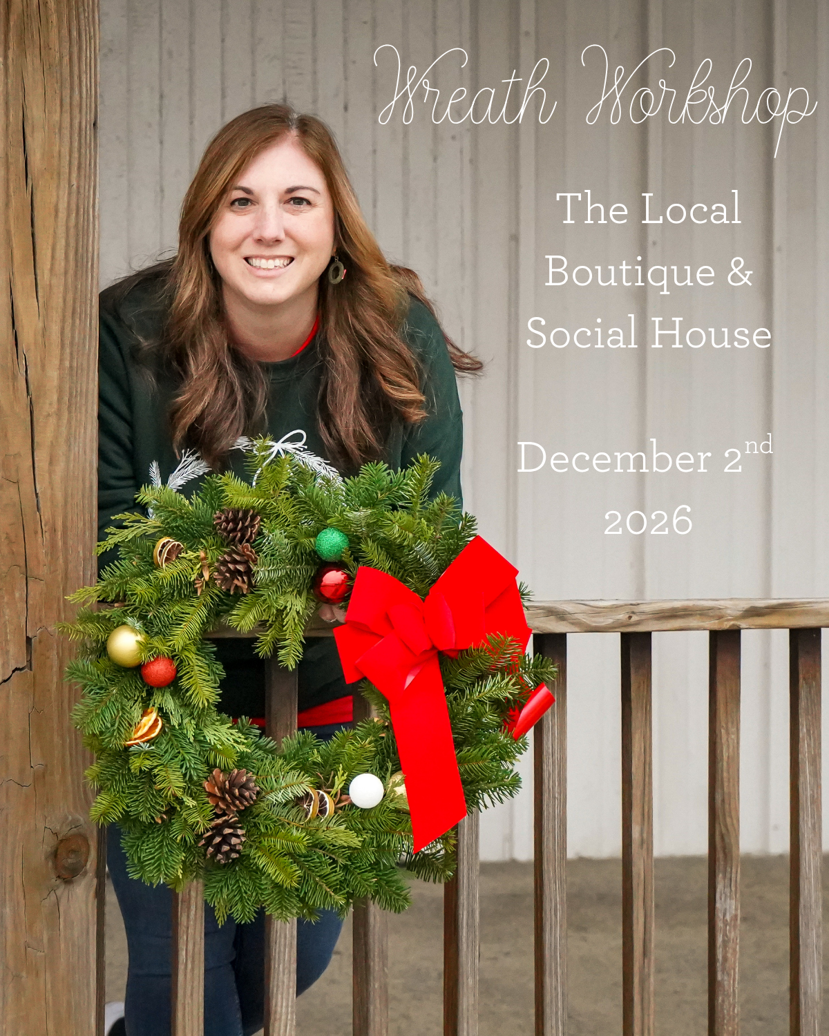Christmas Wreath Workshop December 2nd