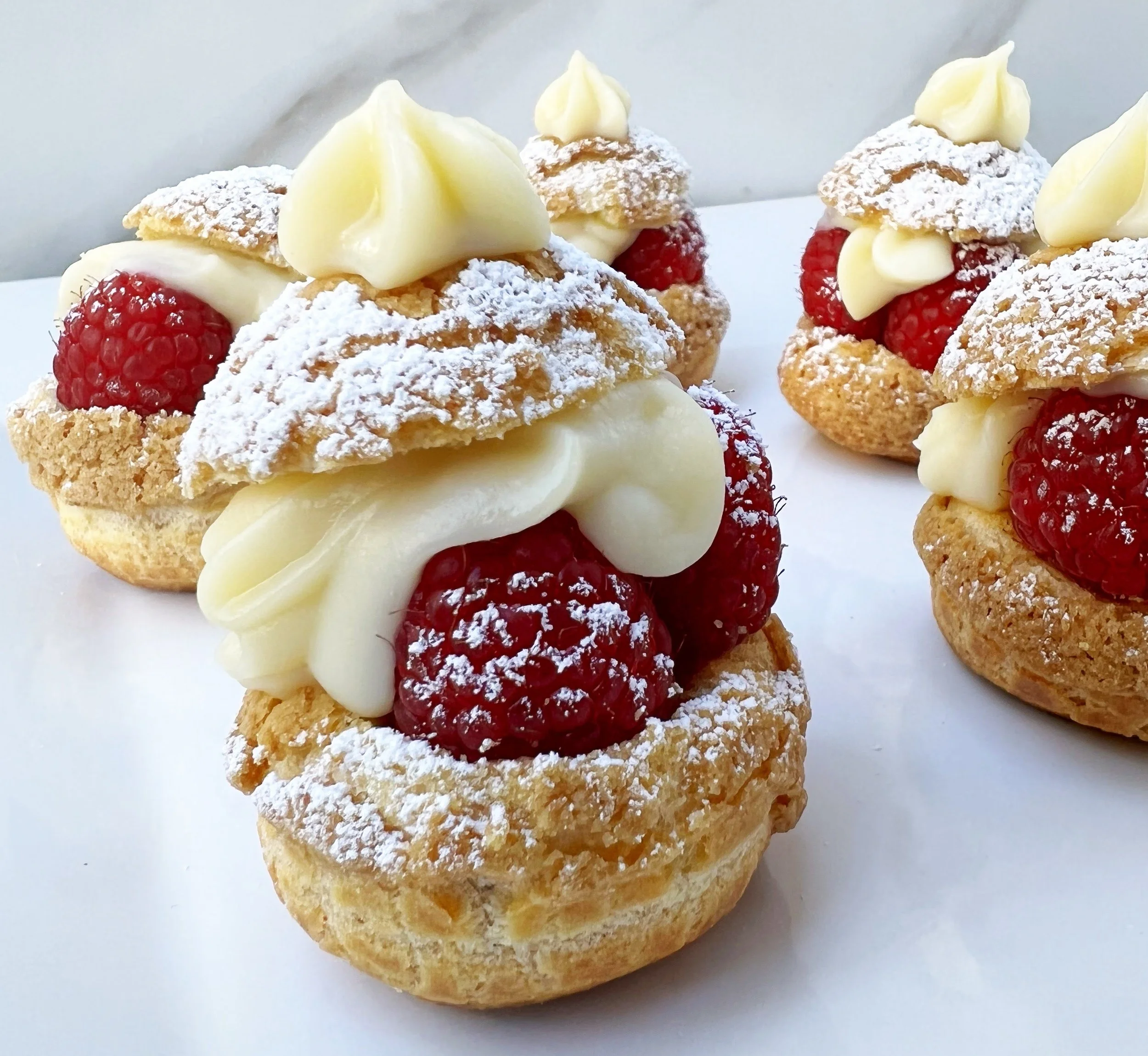 Raspberry & Vanilla Éclairs — anAmazing appetite