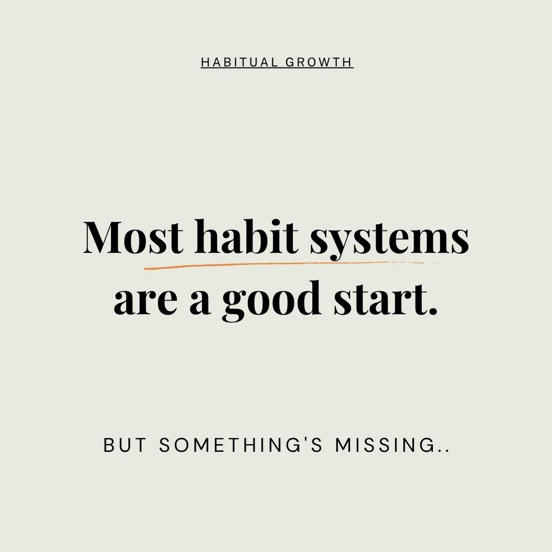 Most habit systems are a good start.

But the ones that actually stick go one level deeper.

They don't just track what you do &mdash; they're built around who you're becoming.

That's the shift that makes everything click.

💬 Comment IDENTITY below