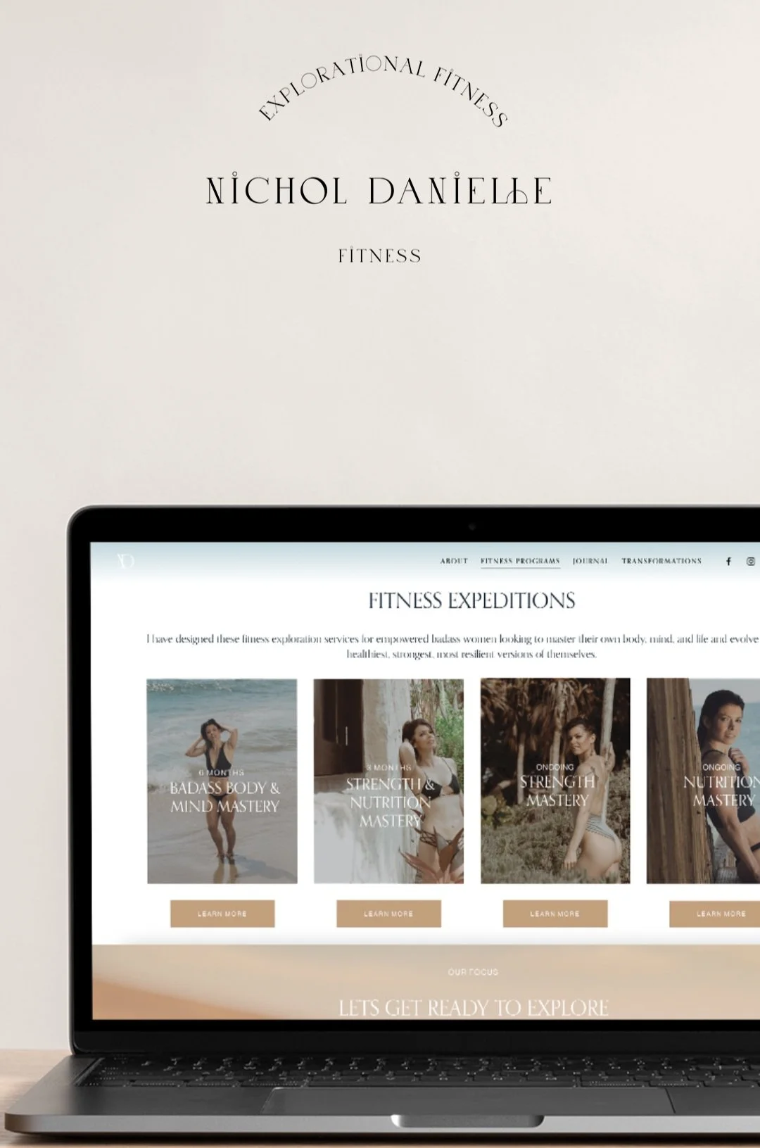Explorational Fitness social media design