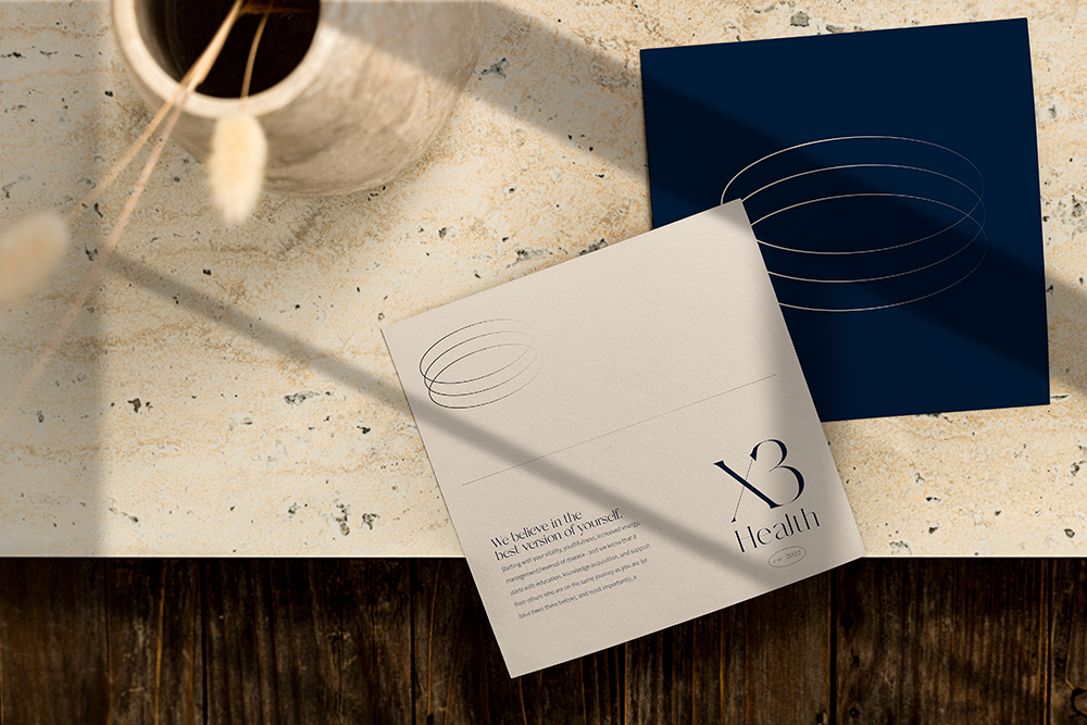X3 Health business card