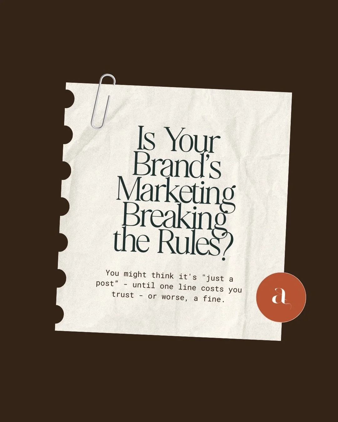 Most brands don&rsquo;t get in trouble because they&rsquo;re doing something wild.

They get in trouble for the &ldquo;small stuff&rdquo; &mdash; not saying a post was paid, using fluffy claims like &ldquo;heals acne,&rdquo; or letting influencers po