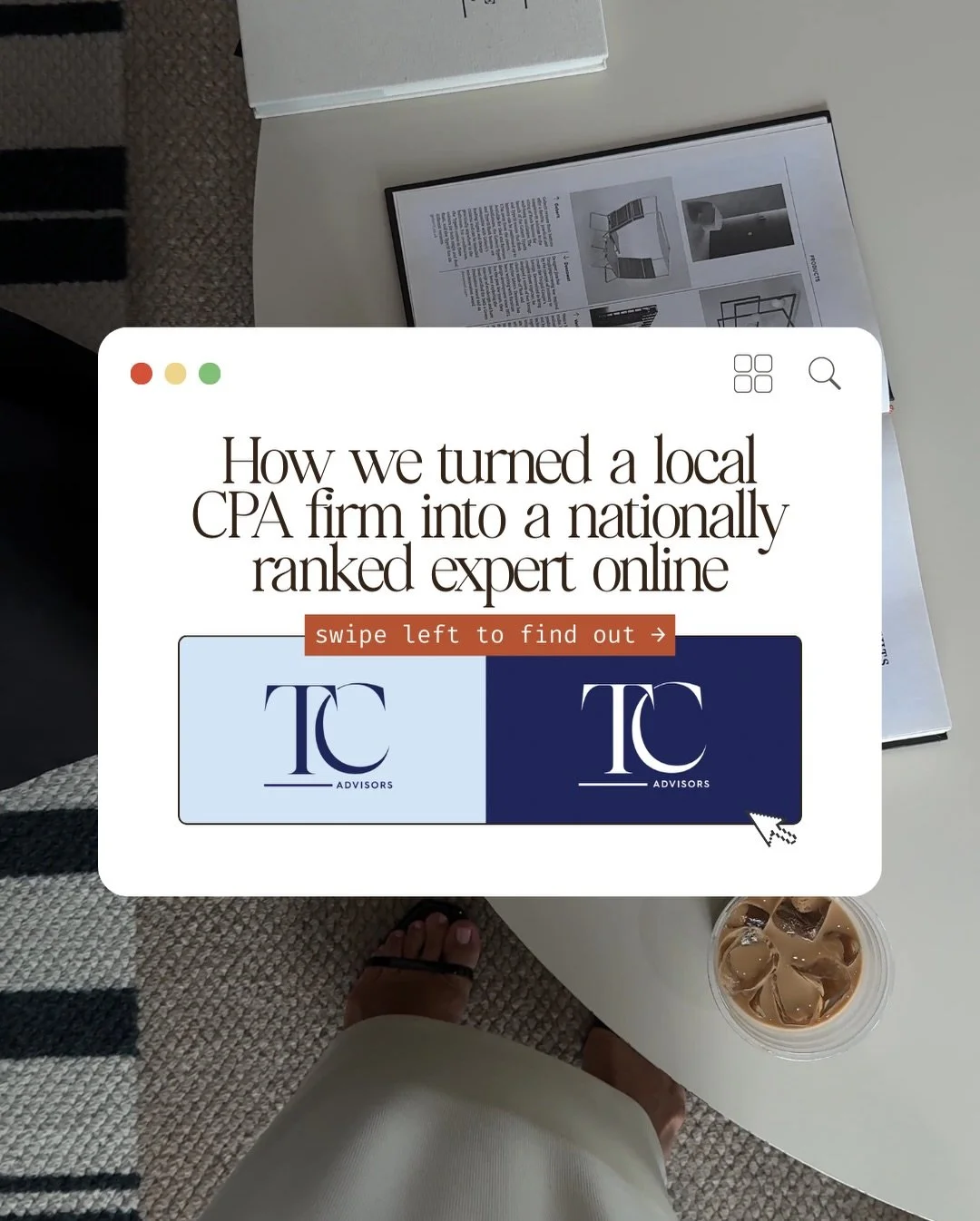 When TC Advisors came to us, they weren&rsquo;t just looking for a website.

They wanted their *entire* online presence to feel elevated, trustworthy, and legit - like the kind of brand people feel instantly safe handing their finances to.

But their