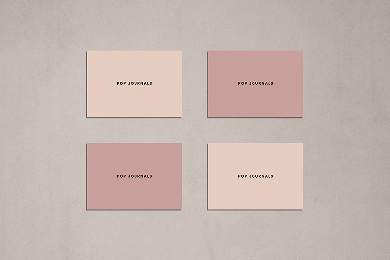 POP Journals business card