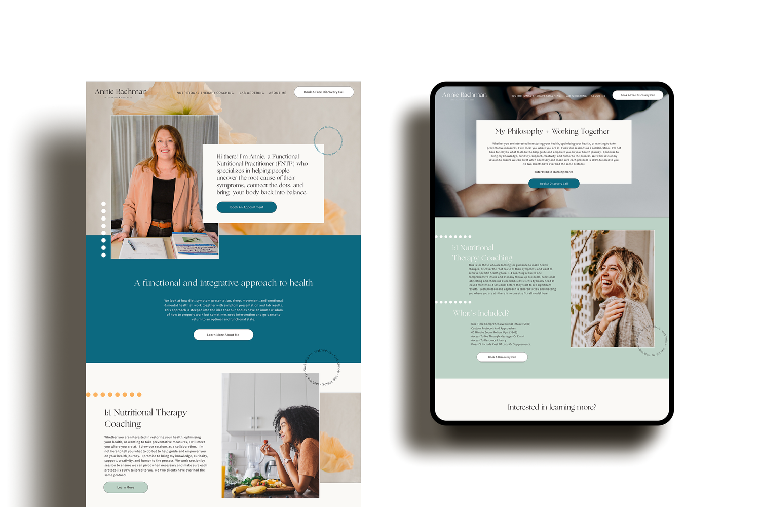 Annie Bachman brand mockup