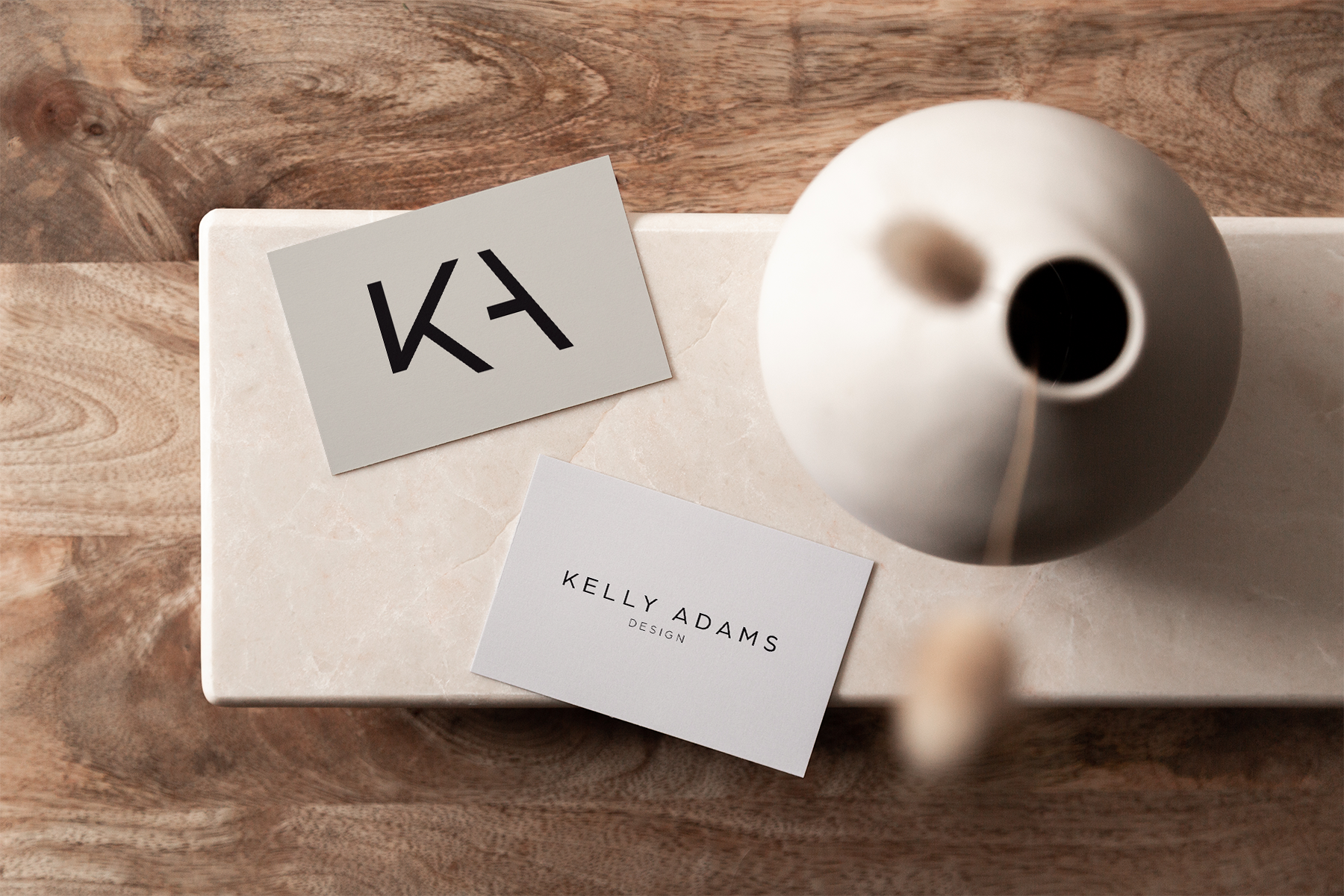 Kelly Adams Design Co. brand mockup