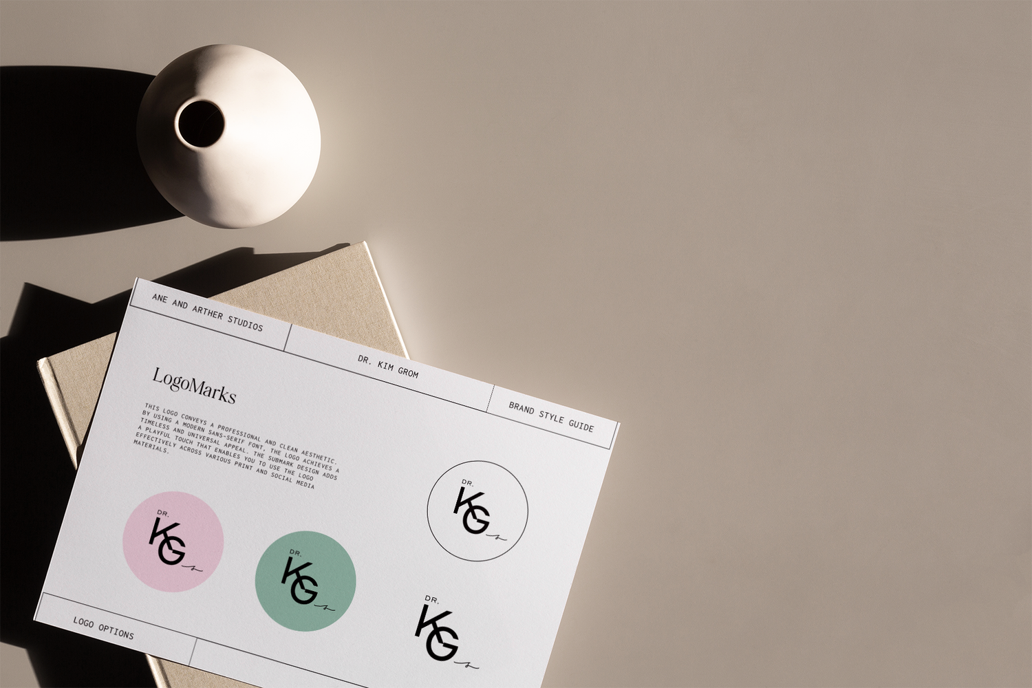 Dr. Kim Grom brand mockup