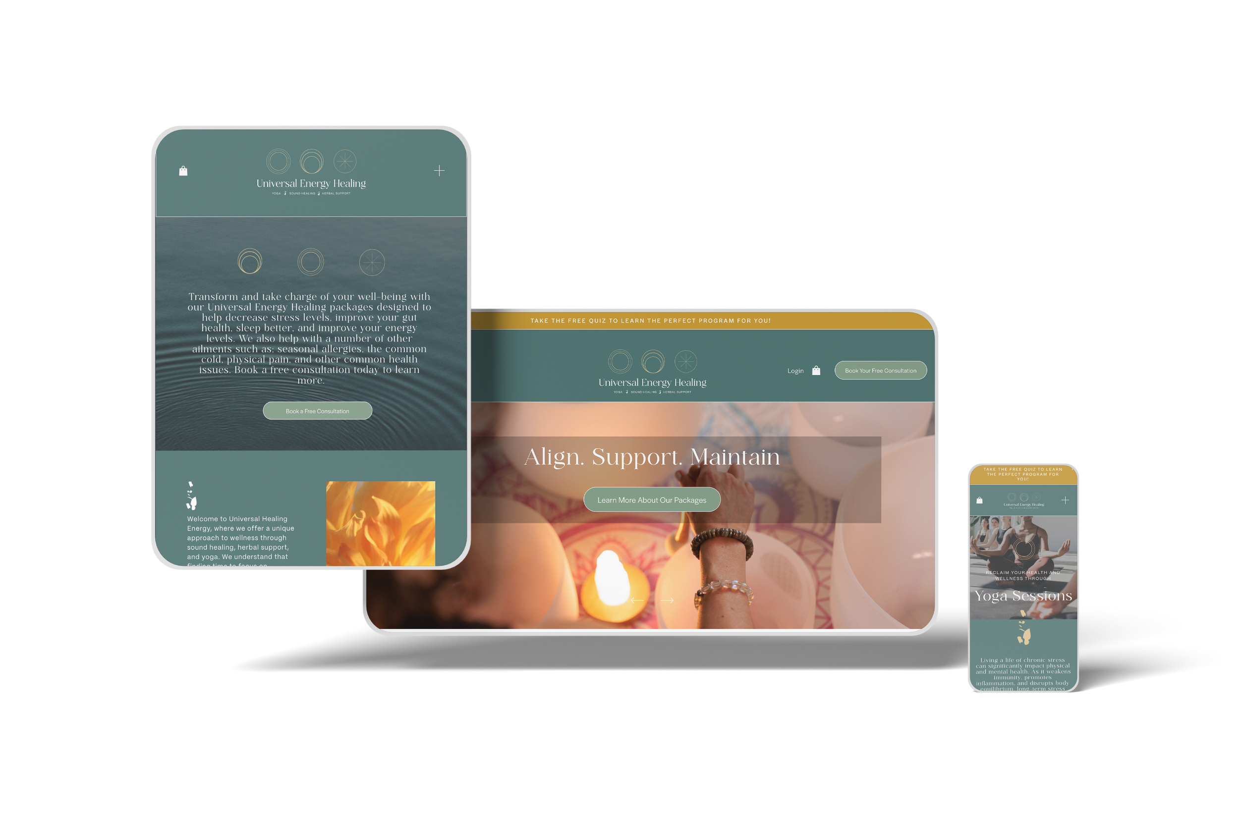 Universal Energy Healing brand mockup