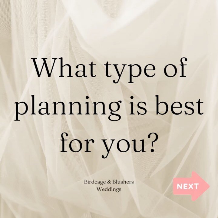 And we&rsquo;re back!!!! Continuing with the breakdown of planning services, swipe through to for insight into Partial and Day-of/Month-of planning! Which kind of planning do you think you&rsquo;d benefit the most from?
.
.
.
.
#weddingplanning #wedd