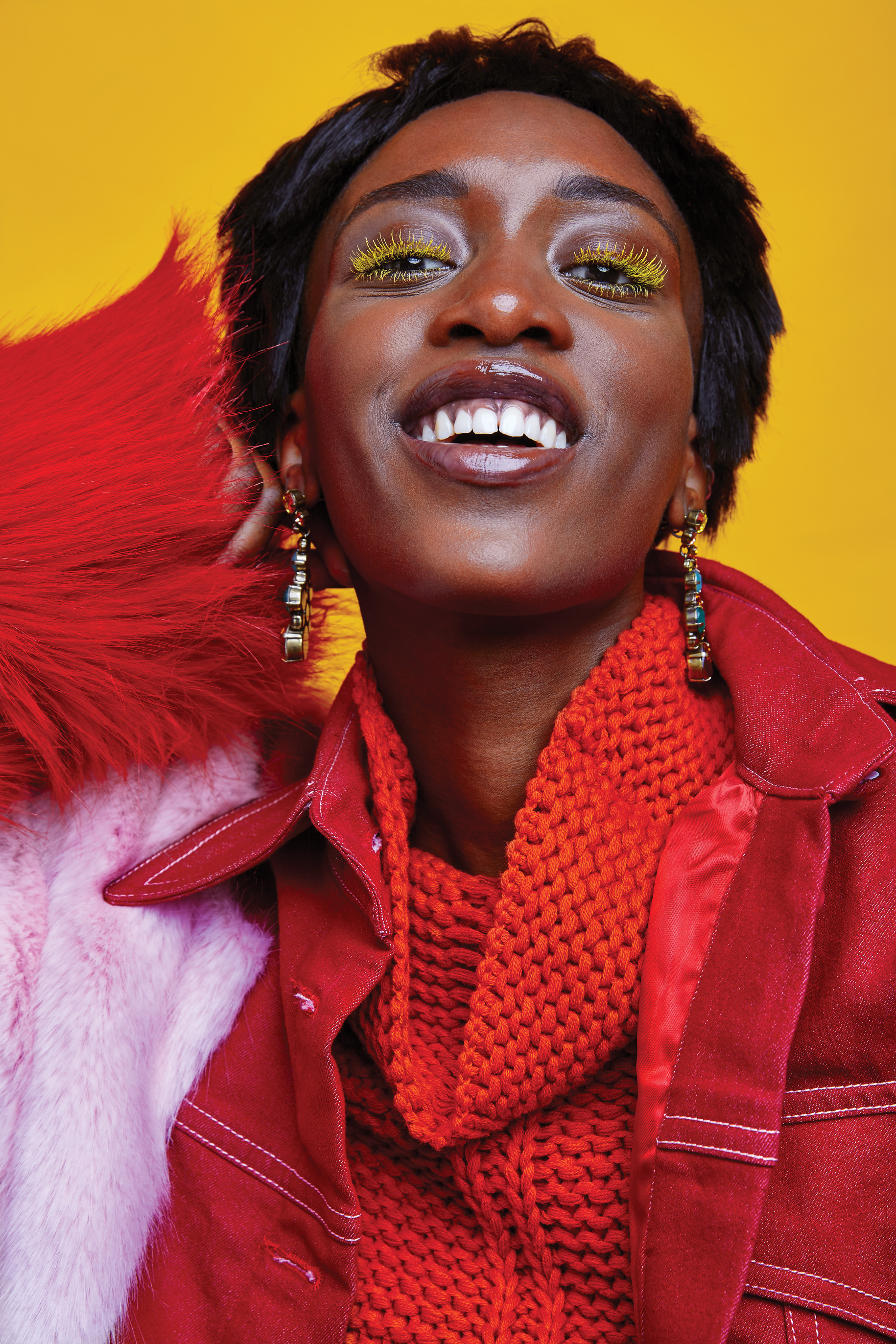 CELEBRATING WOMEN'S EMPOWERMENT THROUGH PINK FAUX FUR WITH KATIE LINACRE