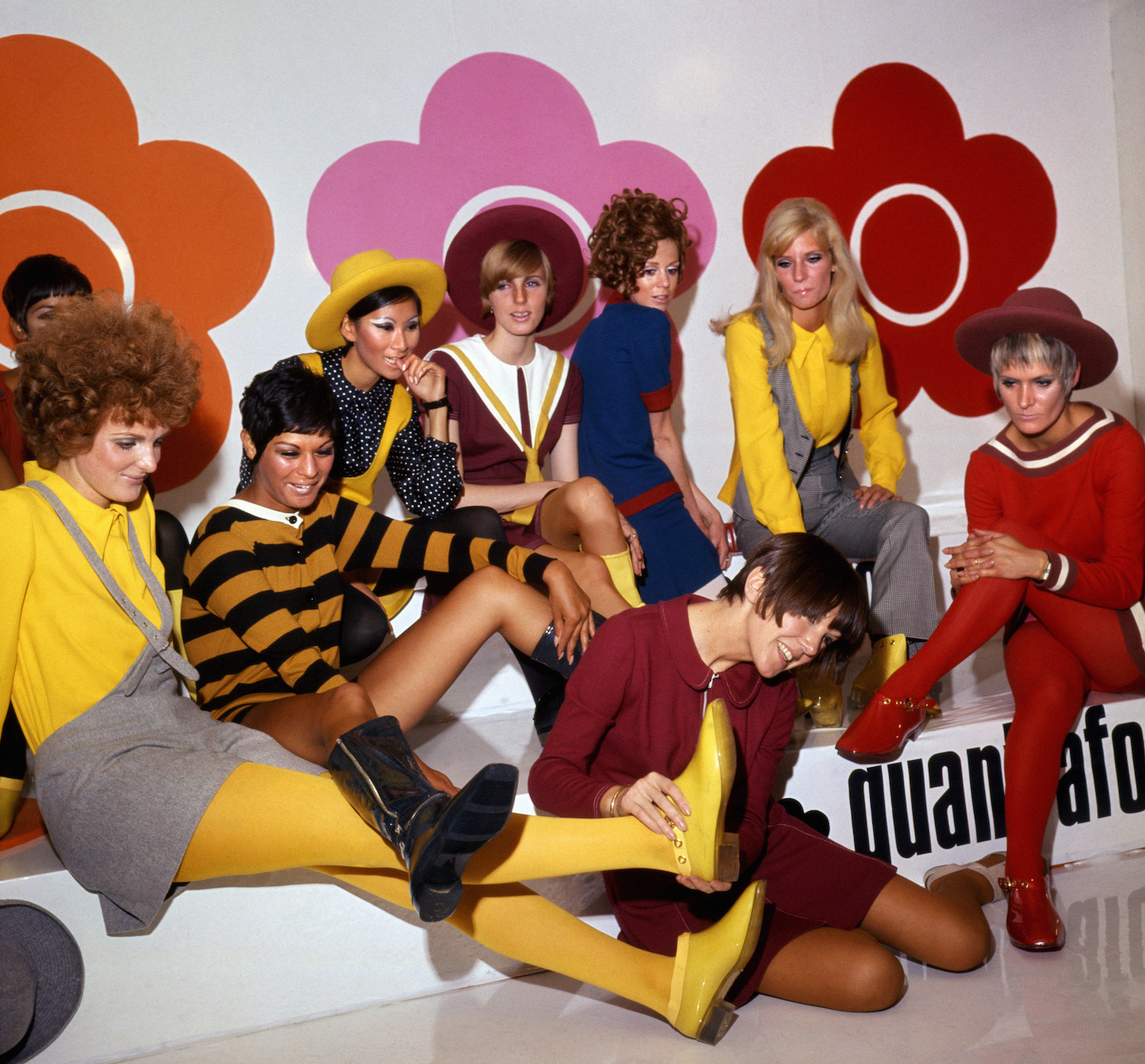 Mary Quant and models at the Quant Afoot footwear collection launch, 1967 © PA Prints 2008.jpg