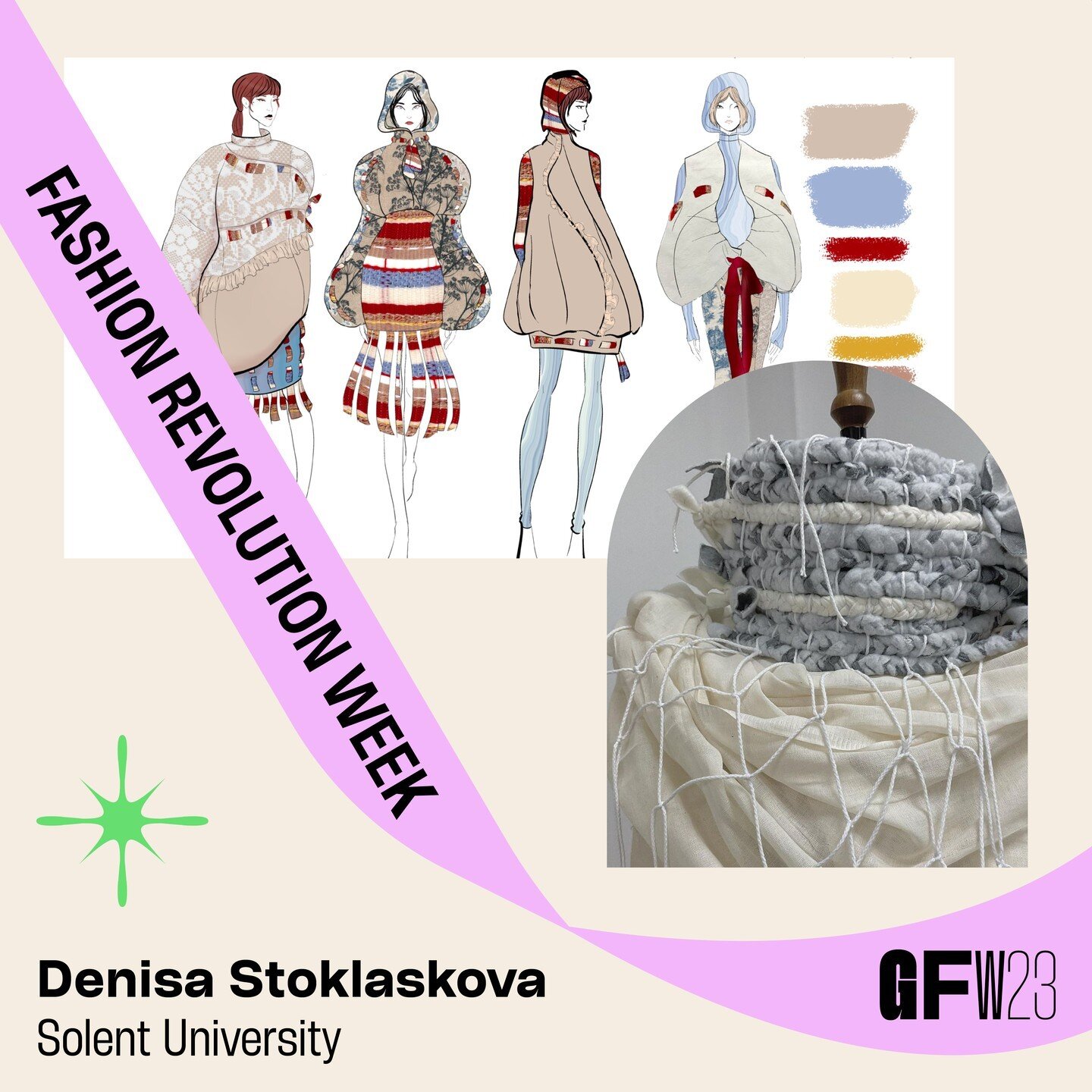 To celebrate #FashionRevolutionWeek we're highlighting student work that centres around fashion activism 👏

Denisa Stoklaskova is a Fashion student at Solent University and her collection 'HOME IS WHERE THE HEART IS' is designed to feel like home, t