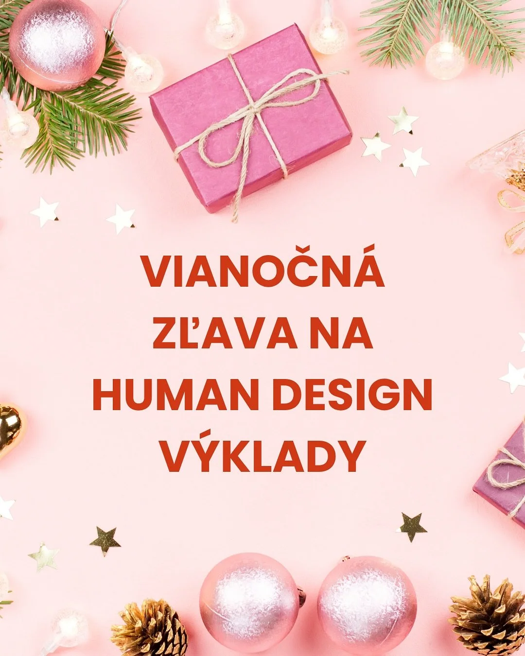 Ak si aj ty pripraven&aacute; spoznať svoj Human Design, tak využi jedinečn&uacute; vianočn&uacute; zľavu na Human Design v&yacute;klady. 

Zľava je platn&aacute; do 24.12.2025. 

Klikni na link v bio alebo mi nap&iacute;&scaron; do spr&aacute;vy a o