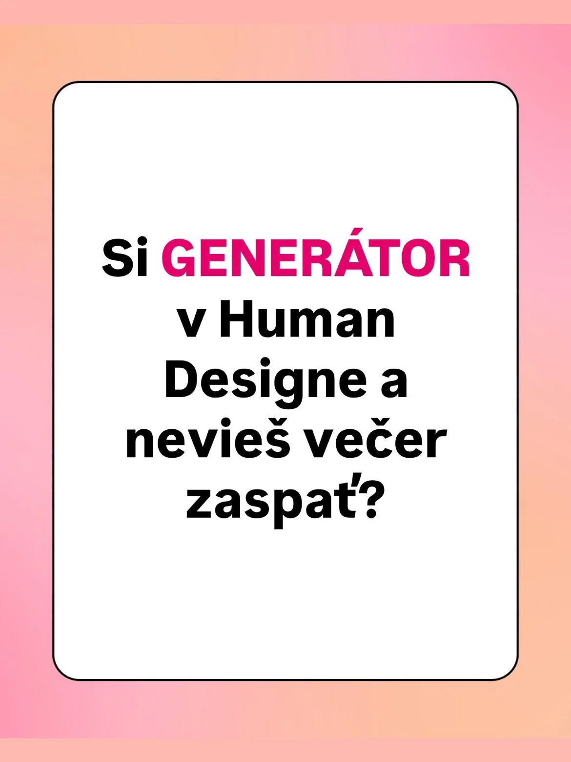 🌀 D&ocirc;veruj svojej prirodzenej energii. Keď s ňou spolupracuje&scaron;, sp&aacute;nok sa stane hlbok&yacute;m, regeneračn&yacute;m a prirodzen&yacute;m.

Tento e-book je personalizovan&yacute; priamo pre teba na z&aacute;klade tvojho d&aacute;tu