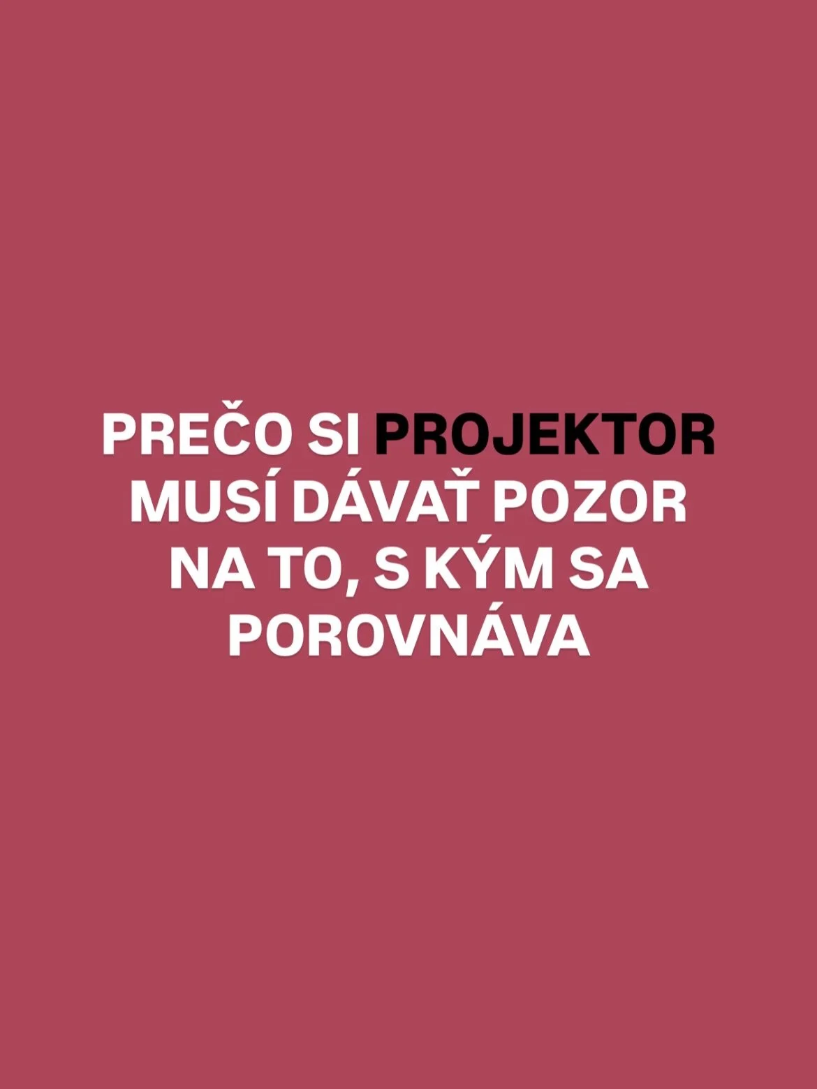 ❌Tvoja sila nie je v tom, koľko energie vyprodukuje&scaron;. 
 ✅Tvoja sila je v tom, ako vid&iacute;&scaron; druh&yacute;ch ľud&iacute;, syst&eacute;my a energiu.

Keď sa porovn&aacute;va&scaron;, zač&iacute;na&scaron; pochybovať o sebe a zač&iacute;