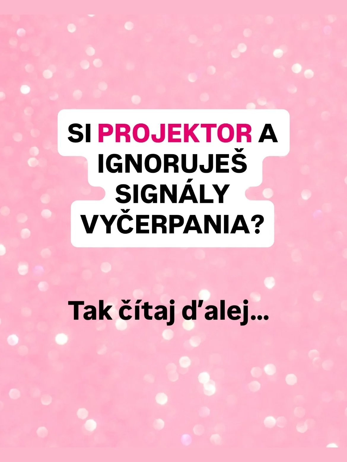 Pretože Projektori s&uacute; veľmi citliv&iacute; na energiu okolo seba. Keď s&uacute; dlhodobo preťažen&iacute;, m&ocirc;že sa objaviť pocit frustr&aacute;cie, hnevu alebo trpkosti.

🚨Preto je tak d&ocirc;ležit&eacute; naučiť sa vn&iacute;mať mal&e