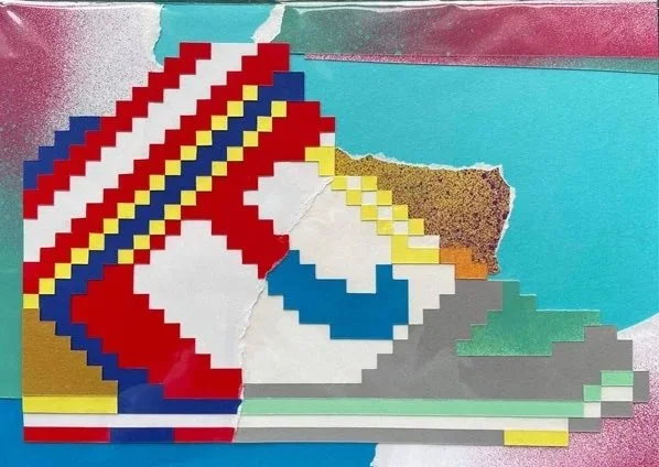 Pixel Nike AF1
A4 (2026)
Medium: Paper / Spray paint