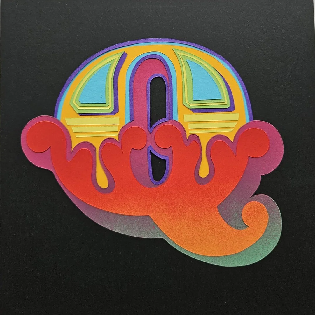 Q (2026) Medium: Paper / Spray paint