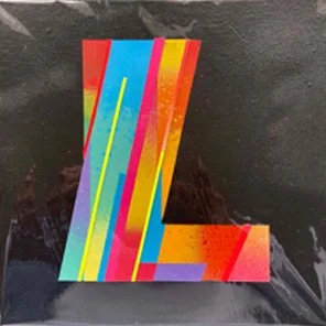 L (2026) Medium: Paper / Spray paint