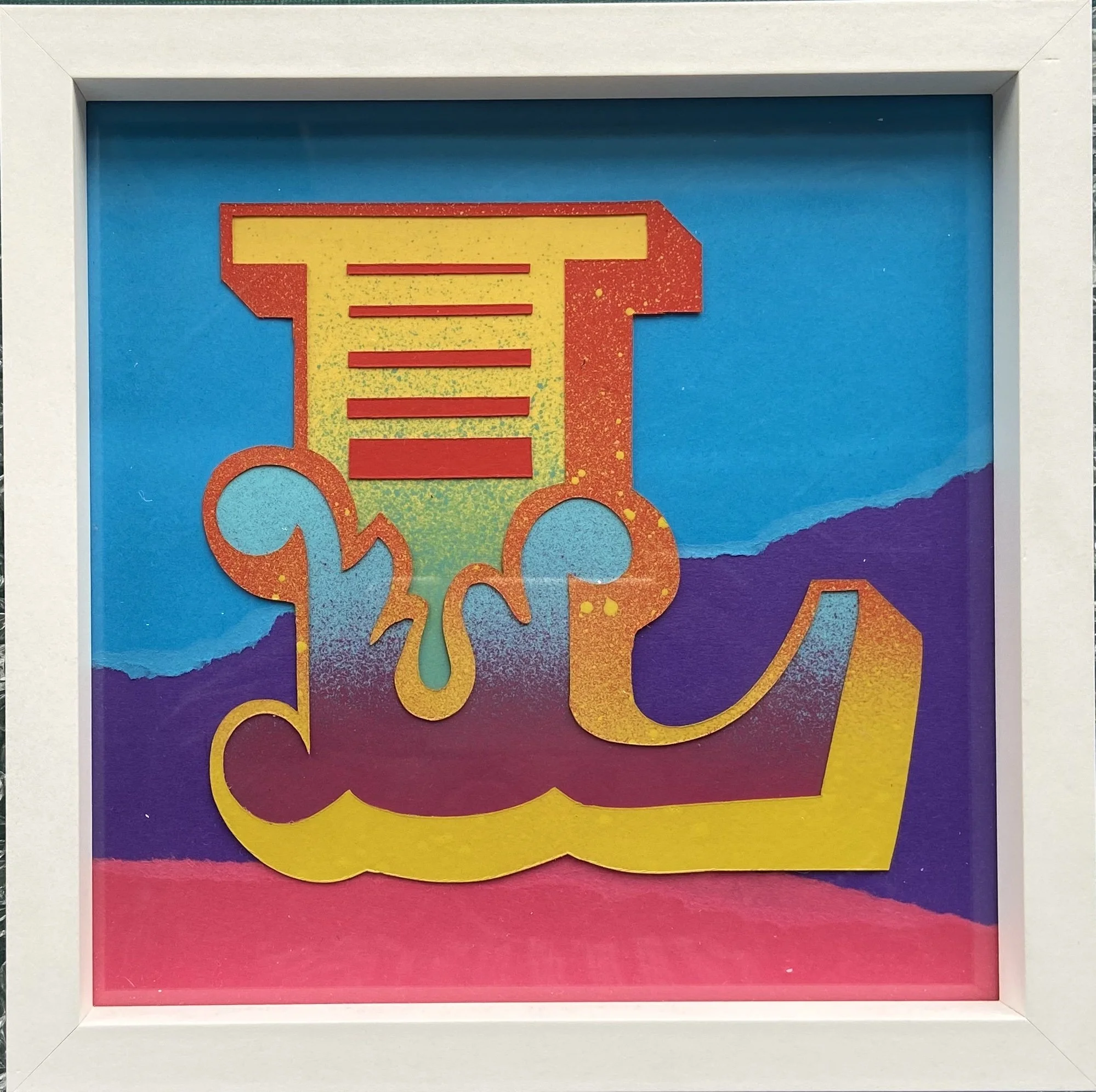 L (2026) Medium: Paper / Spray paint