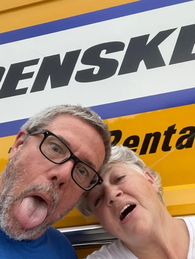 Len and Judy Garrison making funny faces at the camera