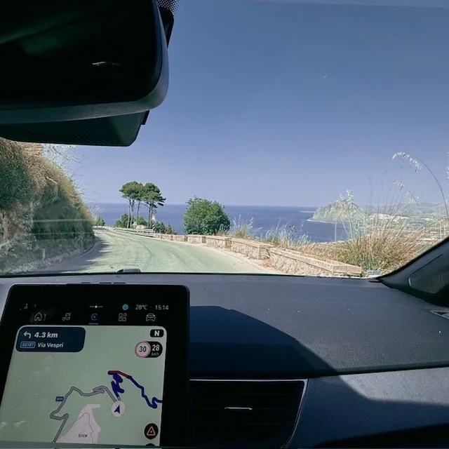 Driving to Erice