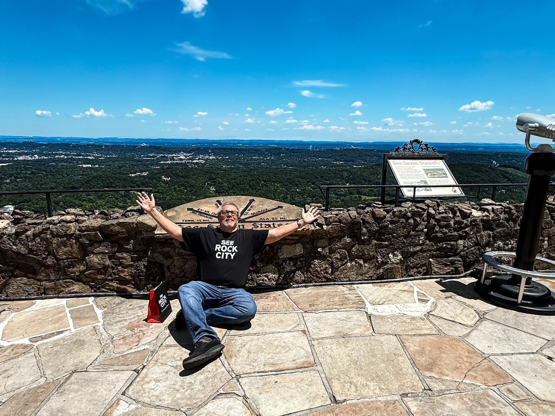 Photographer Len Garrison at Lover's Leap