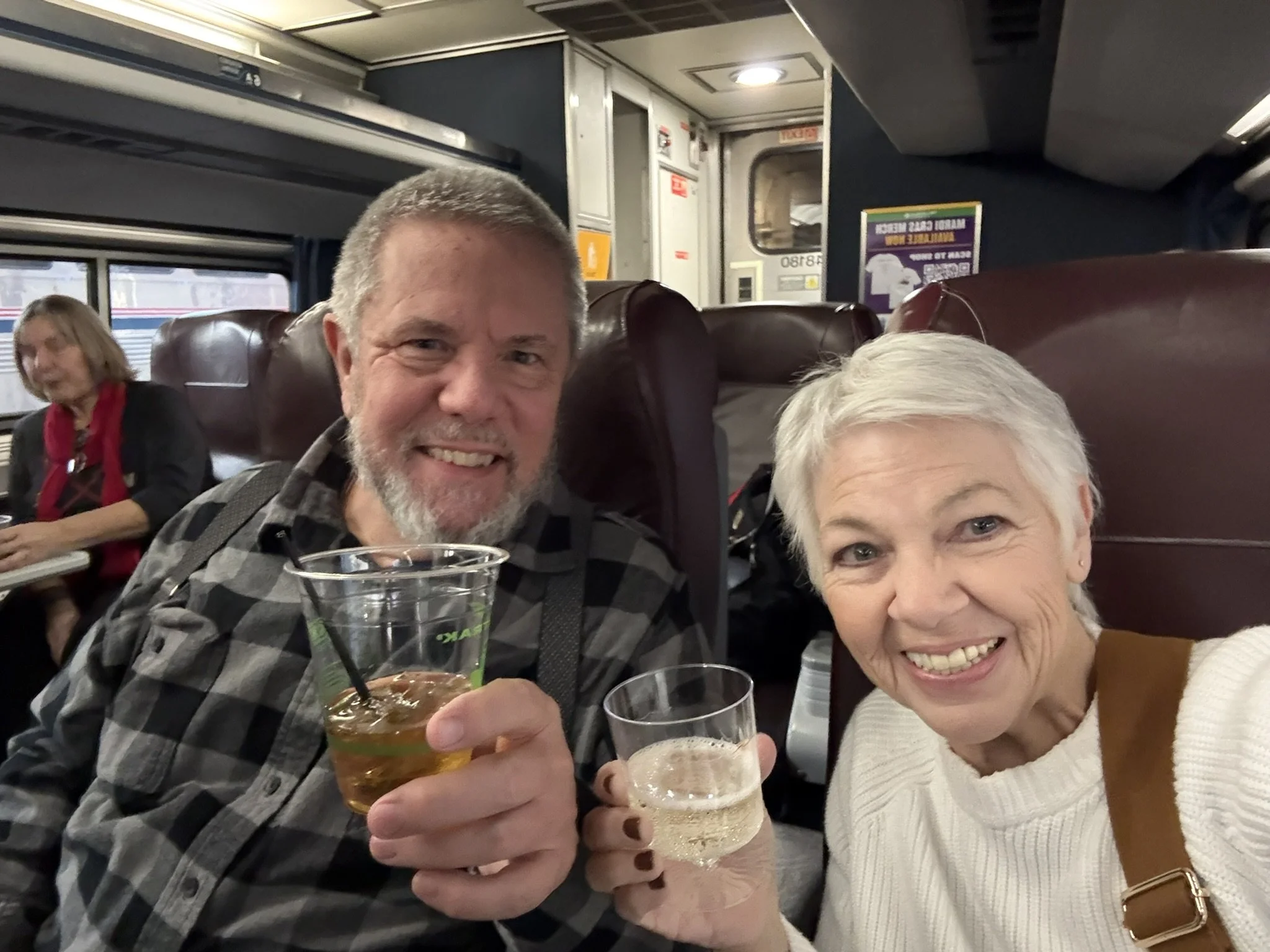 On board the Amtrak Mardi Gras Service