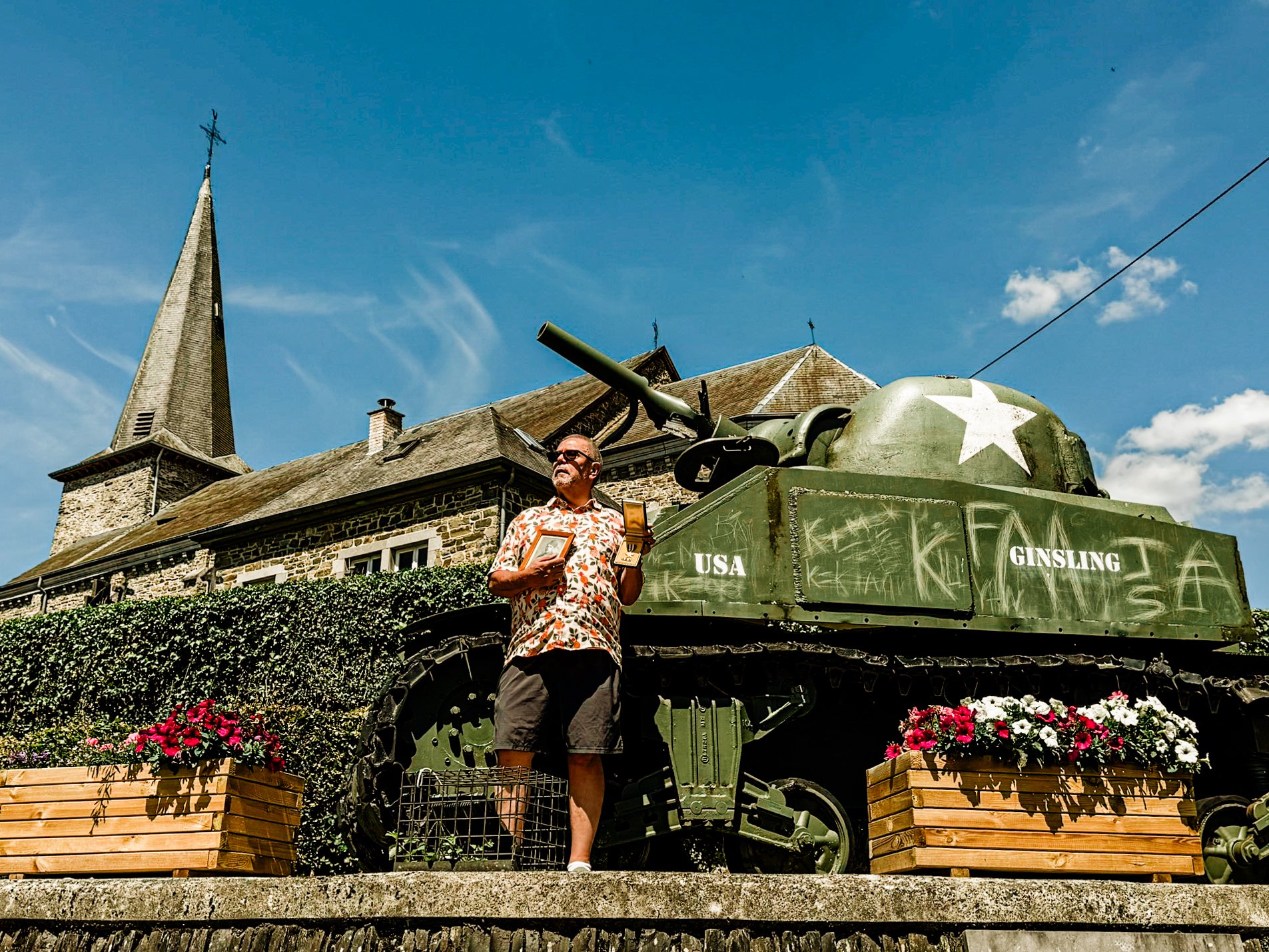 Belgium sherman tank