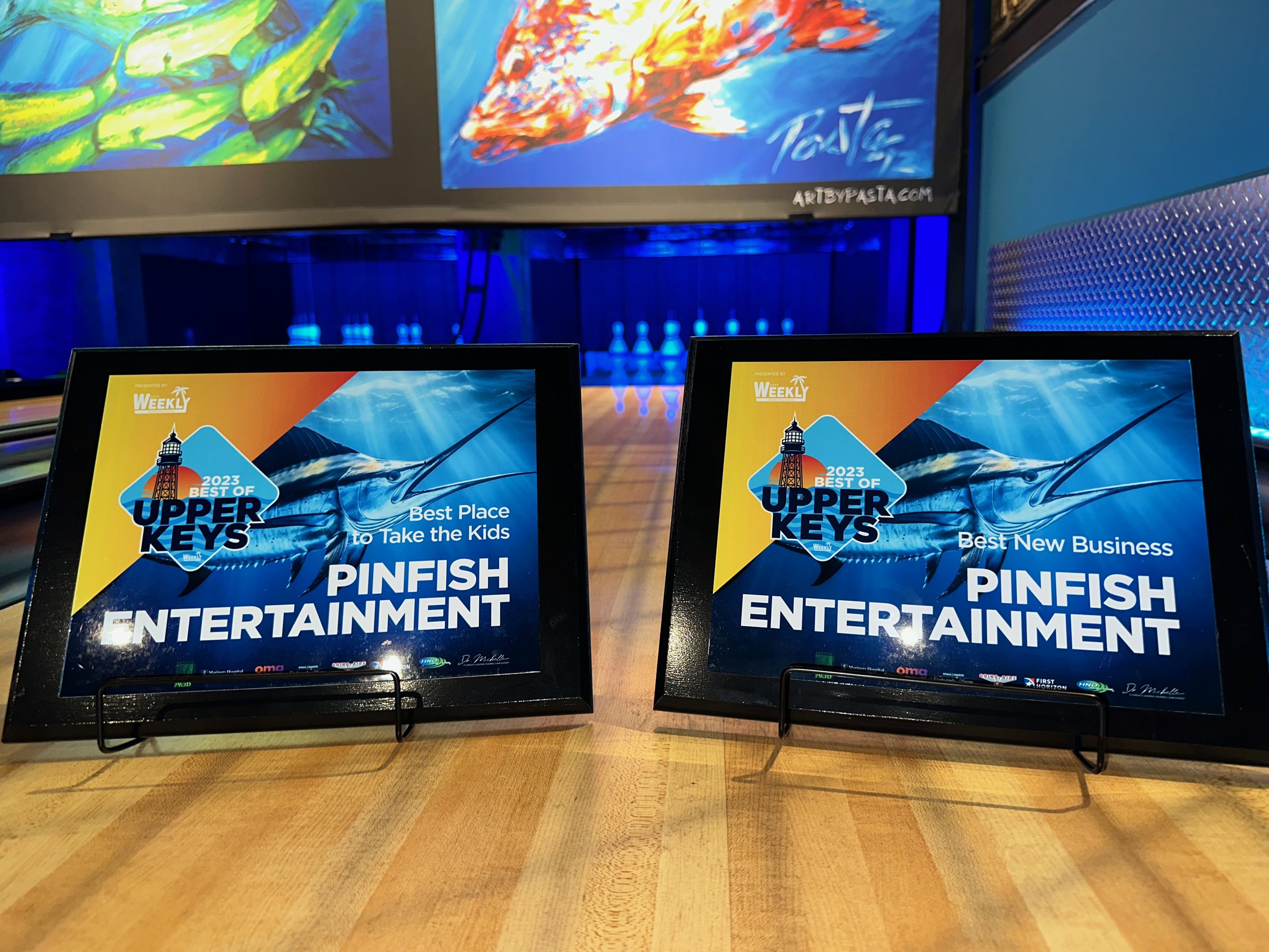 Pinfish Entertainment Voted “Best Place To Take The Kids” and “Best New Business.”