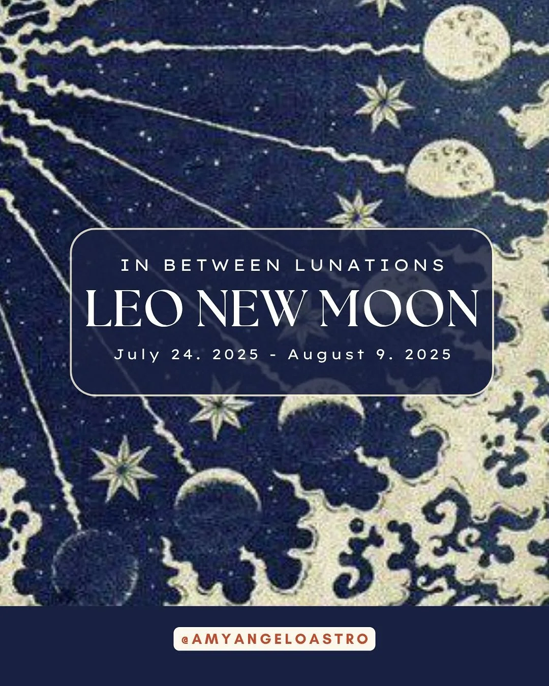 In Between Lunations: your Guide to the astrology between New and Full Moons: welcoming the Leo New Moon 🌑

The Leo New Moon unfolds under potent skies and calls for radical authenticity. This lunation illuminates the internal landscape of self from