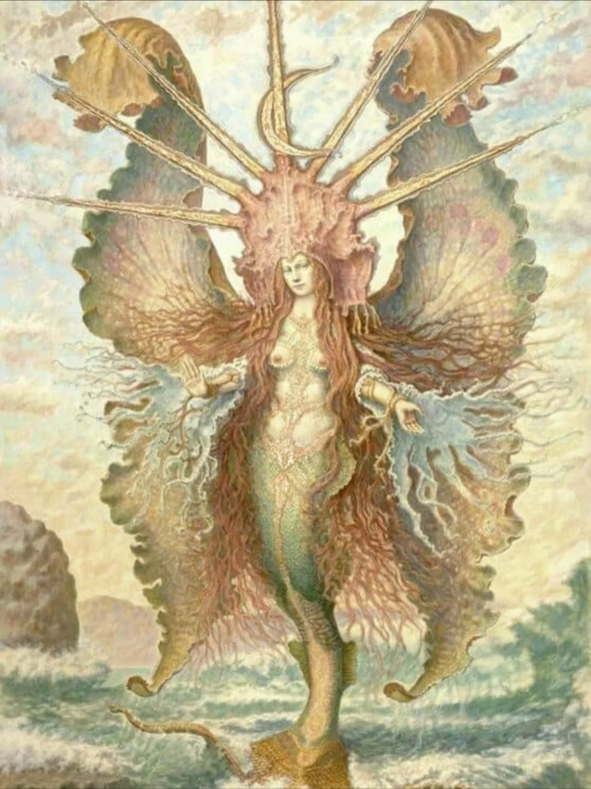 Neptune on my natal Venus: a mood board 🦪💗😶&zwj;🌫️✨🤲🏼