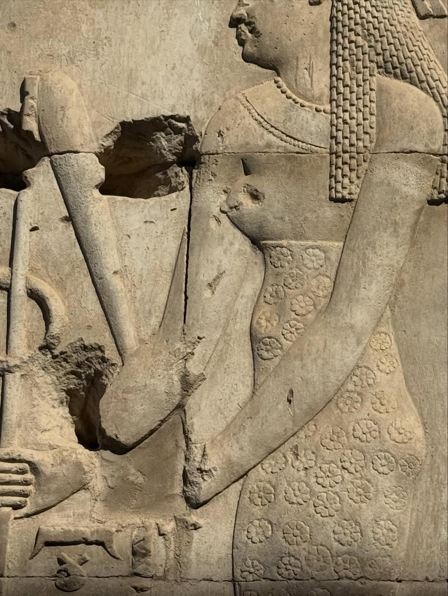 Meet Seshat, ancient Kemetic scribal goddess of writing and sacred knowledge, shown wearing a leopold pelt with a seven pointed star emblem on her crown. 

She upholds the written word and copies texts. A record keeper, she preserves memory. She&rsqu