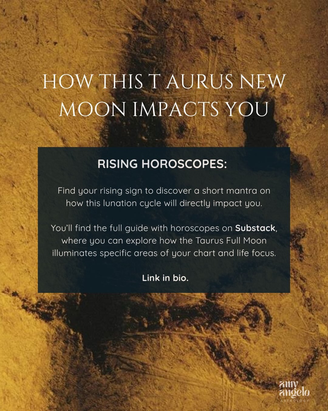 Check out your new moon in Taurus personalized horoscopes launched on substack. Link in bio.