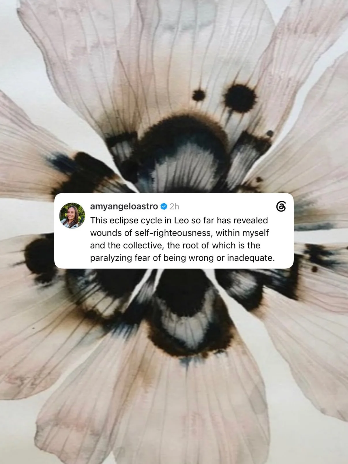 🌻Self righteousness is a shadow quality of Leo. Since the last leo solar eclipse, I&rsquo;ve become more familiar with patterns of it within myself and seeing it operating in the world around me.

🥀Being wrong is our most human quality that surface