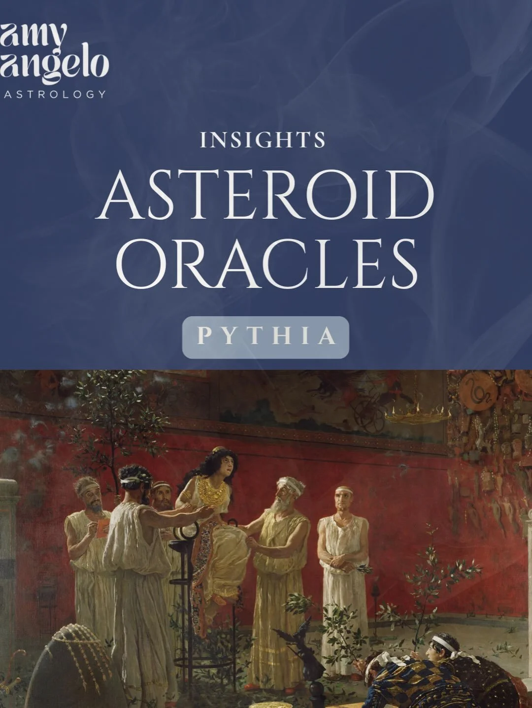 Asteroid Pythia (#432) conjoins this Virgo new moon, a lunation that takes us out of the density of eclipse season into the power of purification through Virgo. 

Virgo&rsquo;s virgin, is whole unto herself. The Pythia was the most powerful oracle in