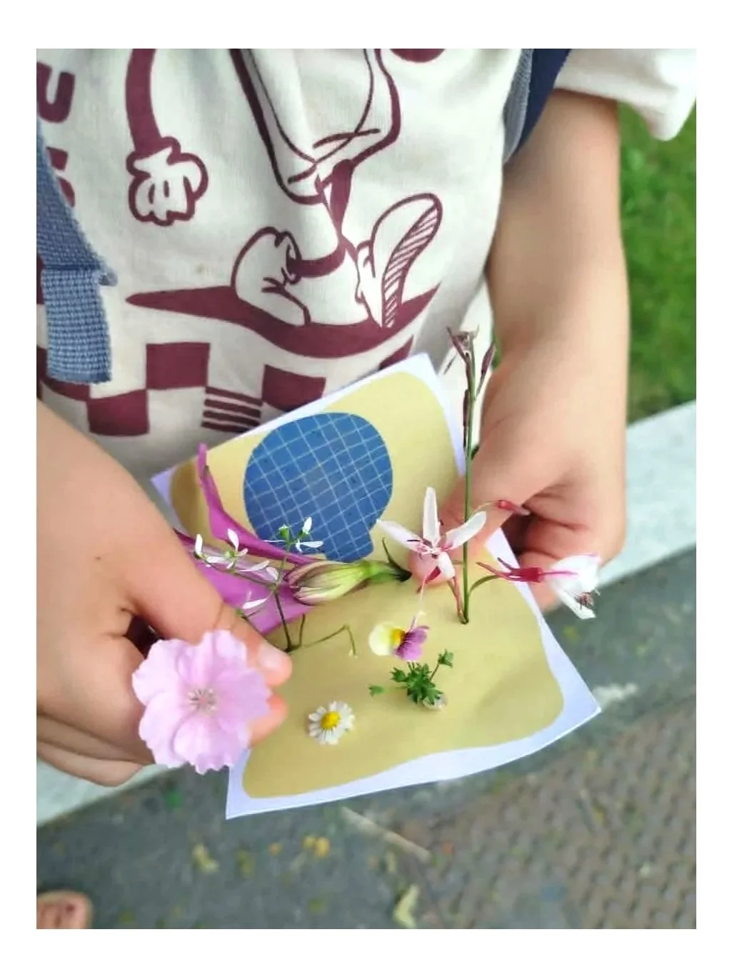 activité_créative_flower_walk_snail_mail_club_français