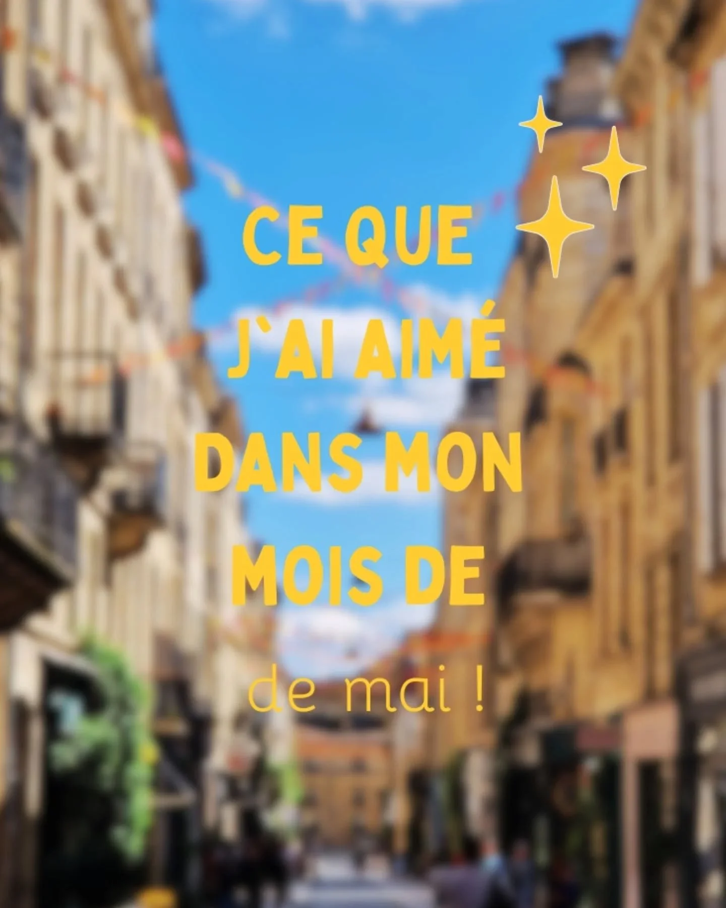 ce que jai aim&eacute; dans mon mois de mai 🤸&zwj;♀️
1. parcourir les photos de famille (manque ma soeur) 👨&zwj;👩&zwj;👧&zwj;👦
2. d&eacute;couvrir un nouveau jeu vid&eacute;o 🎮
3. la plage en avant saison (uniquement le soir lol) 🏖
4. les couch