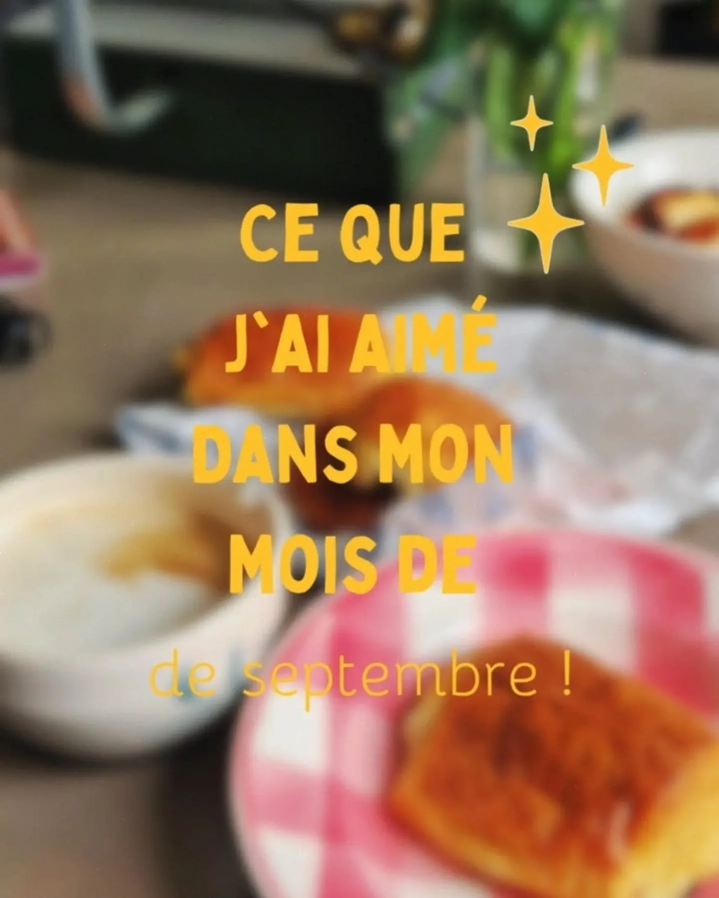 ce que j'ai aim&eacute; dans mon mois de septembre ☆ (mois d'anniversaire)

1. souffler les 28 bougies 🕯 
2. le @cafesonore 
3. fabriquer des cadeaux de mes 10 doigts
4. mon vinyle snoopy 🐶
5. des fleurs et encore des fleurs 🌻
6. passer un weekend